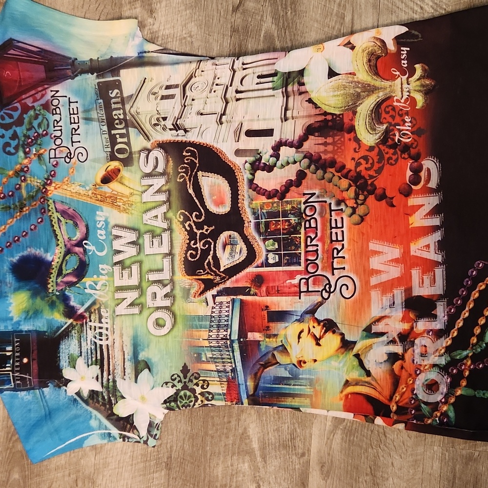 Colorful New Orleans  Women's Top XL